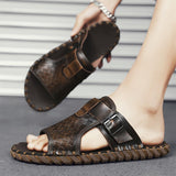 Men's Classic Genuine Leather Slippers