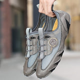 Men's Breathable Mesh Leather Loafers