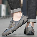 Men's Breathable Mesh Leather Loafers