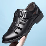 New Men's Leather Business Sandals