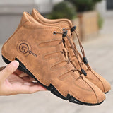 New Men's Designer Handmade Ankle Boots