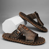 Men's Classic Genuine Leather Slippers