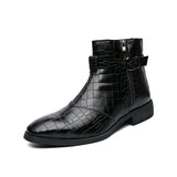 Men's Fashion Pointed Toe Leather Boots