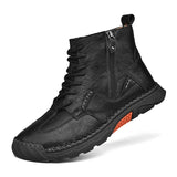 Men's Genuine Leather Plus Size Ankle Boots