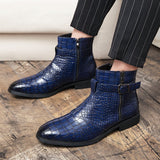Men's Fashion Pointed Toe Leather Boots