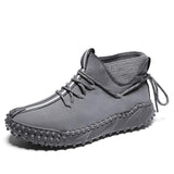 New Men's Handmade Ankle Leather Boots