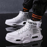 Trendy Men's High-top Sneakers