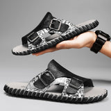 Men's High Quality Leather Slippers