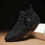 New Men's Handmade Work Ankle Boots