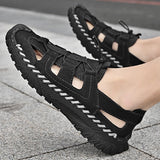 New Men's Handmade Leather Sandals