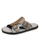 Men's High Quality Leather Slippers