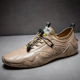 New Men's Handmade Sewing Flats