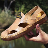 New Men's Classic Leather Sandals