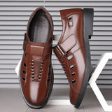 New Men's Business Leather Sandals