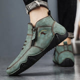 New Men's Handmade Work Ankle Boots