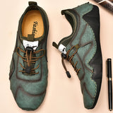 New Large Size Men's Handmade Leather Casual Shoes