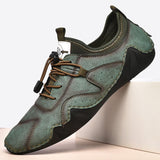 New Large Size Men's Handmade Leather Casual Shoes