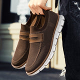 Men's New Pattern Knitted Mesh Lace Up Flats