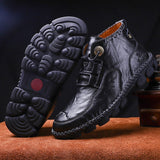 New Men's Leather Work Boots
