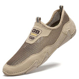 New Men Breathable Mesh Soft Flat Shoes