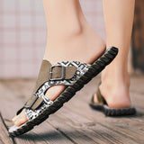 Men's High Quality Leather Slippers