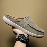 Men's Eco-friendly Flip Flop Non-slip Canvas Slippers