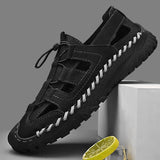 New Men's Handmade Leather Sandals