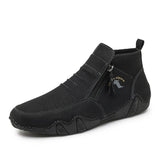 New Men's Handmade Work Ankle Boots
