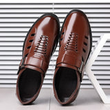 New Men's Business Leather Sandals