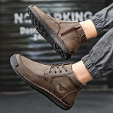 New Split Leather Outdoor Ankle Boots