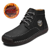 New Split Leather Outdoor Ankle Boots