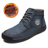 New Split Leather Outdoor Ankle Boots