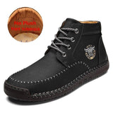 New Split Leather Outdoor Ankle Boots