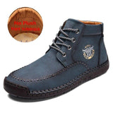 New Split Leather Outdoor Ankle Boots