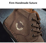 New Split Leather Outdoor Ankle Boots