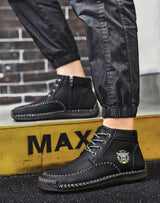 New Split Leather Outdoor Ankle Boots