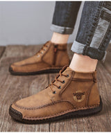 New Split Leather Outdoor Ankle Boots