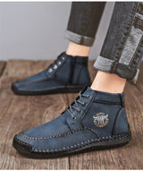 New Split Leather Outdoor Ankle Boots