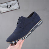 Men's Leather Holes Oxfords Shoes