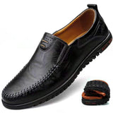 Men's Genuine Leather Slip on Formal Loafers