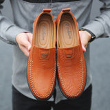 Men's Genuine Leather Slip on Formal Loafers