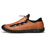 New Fashion Men's Hand-sewn Comfortable Flat Shoes