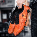 Men's Handmade Elastic Band Sewing Flat Shoes