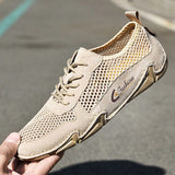 New Men's Breathable Mesh Flats Shoes