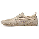 New Men's Breathable Mesh Flats Shoes