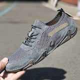 New Men's Breathable Mesh Flats Shoes