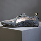 New Men's Breathable Mesh Flats Shoes