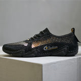 New Men's Breathable Mesh Flats Shoes