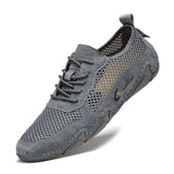 New Men's Breathable Mesh Flats Shoes