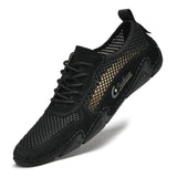 New Men's Breathable Mesh Flats Shoes